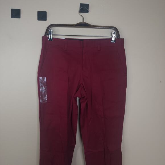 Express Slim Fit Photographer Dress pants in Burgundy Size 29x30 - Picture 3 of 12